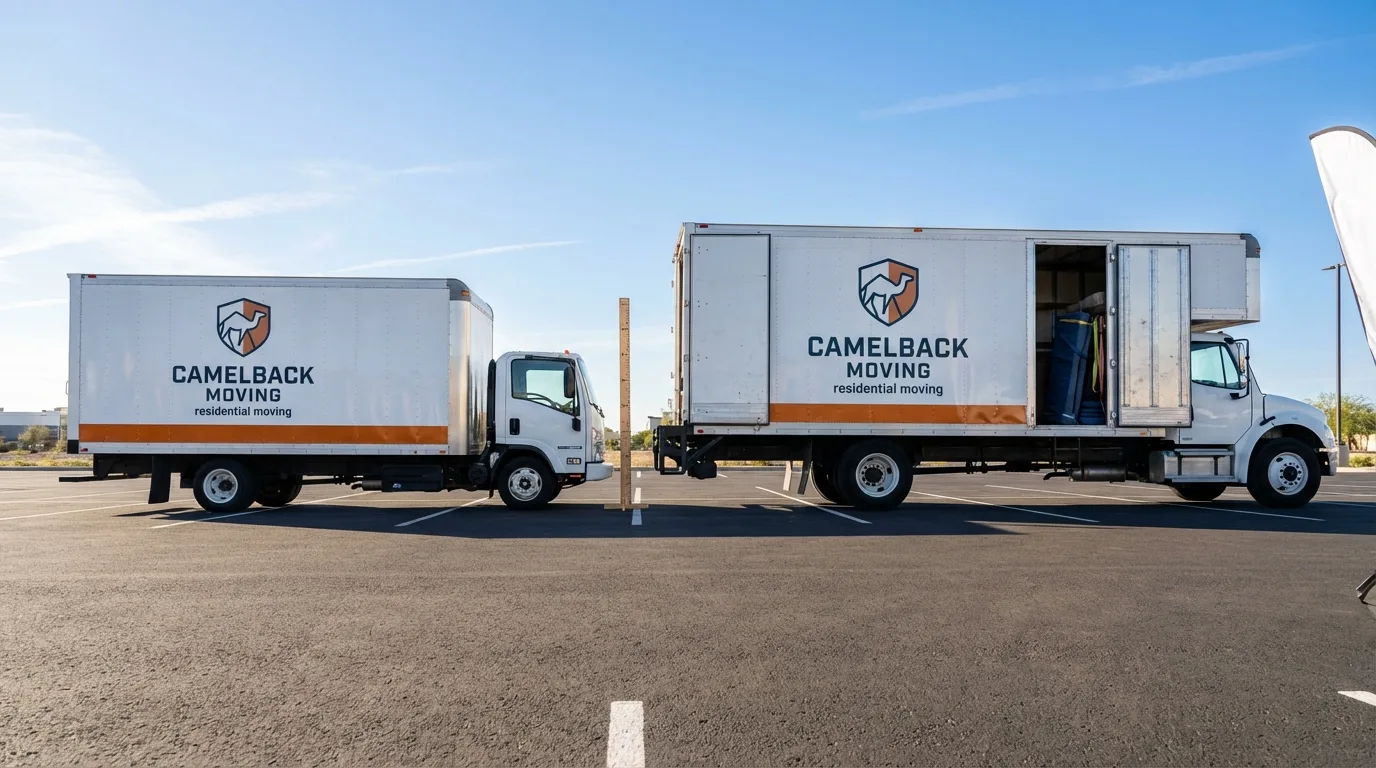 Moving truck size capacity guide in Rosenberg
